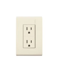 Contacto duplex 2P+T 15A 127V marfil tierra