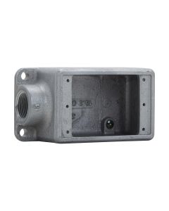 801005  Condulet Caja de Registro Rectangular Serie FS  en aluminio libre de cobre con pintura gris