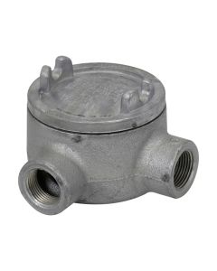 904003 Condulet Caja de Registro Redonda Serie GUA Tipo L en aluminio libre de cobre con pintura epó