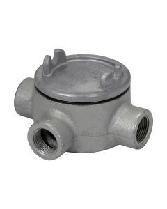 905006 Condulet Caja de Registro Redonda Serie GUA Tipo T en aluminio libre de cobre con pintura
