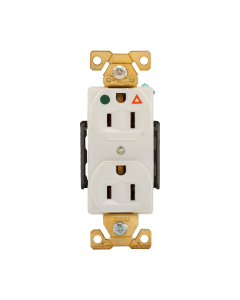 IG8200W  Receptáculo Dúplex Tierra Aislada 15A 125Vca 2P3H Nema 5-15R Grado Premium Hospital C