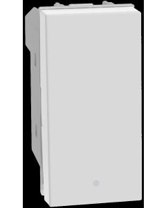 Interruptor Sencillo 15A 127V Modular Blanco