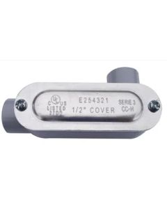 CONDULET OVALADO 13mm.SERIE 7 ALUM.C/TAPA CH.DOMEX