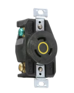 AHCL520R Receptáculo Sencillo HartLock 2P3H20A 125V Industrial Negro