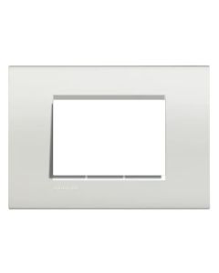 Placa Rectangular Blanca 3 Módulos Termoplástica