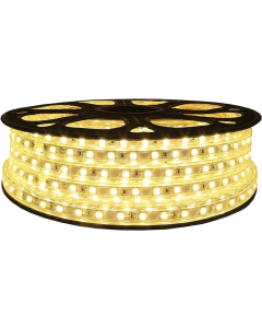 Manguera plana de LED 5050 SMD 127V IP65 Blanco Cálido