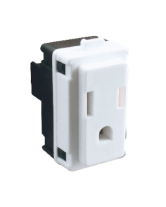 Toma Corriente 2P+T Marisio 15A 127V Blanco