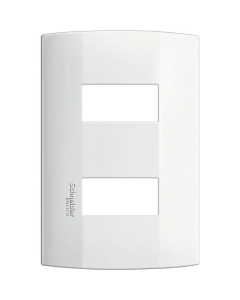 Placa Modular 2 Módulos Blanca Schneider Marisio MWD