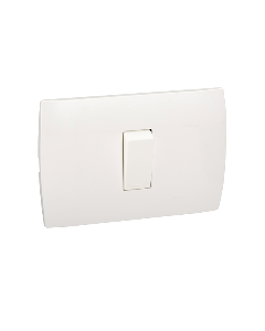Placa 1 puls 16a mistic blanco