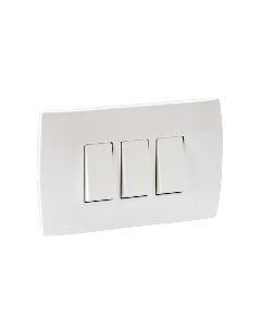 Placa 3 Internacionales 16A Mistic Blanco