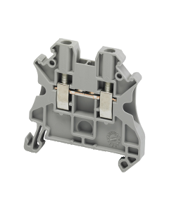 TERMINAL DE TORNILLO ALIM 2P 2.5MM2 GRISTERMINAL - FEEDTHROUGH - 2Pts