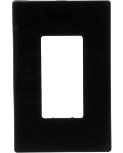 PJS26BK Placa 1 Módulo Negro Decorator S/ Tornillo