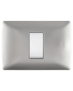 Placa de aluminio con chasis color Plata Taxco 1 mód.