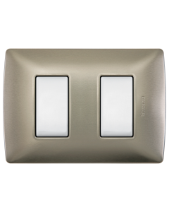 Placa de aluminio con chasis color Perla 2 mód.