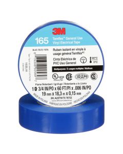 Cinta aislante 3M Temflex 165 azul 19mm