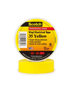 80610833966  Cinta de PVC Scotch 35 Amarilla  019X20M