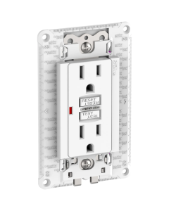 Contacto Duplex GFCI Schneider 15A Blanco