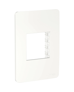 Placa 2 módulos separados soporte blanco Orion