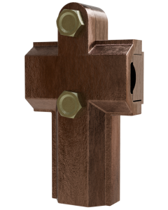 Conector tipo t mecanico elaborado en bronce