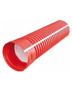 Tubo PAD corrugado rojo 102 mm 4 pulgadas