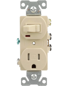 TR274V APAGADOR Y RECEPTACULO 2P 3H 125V