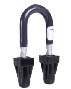 3305502 ABRAZADERA U19MM.C/TUERCA ENCAPSULADA DOMEX BOND RECUB/PVC.             