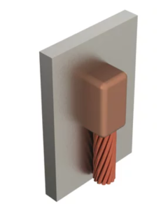 Conexión de cable vertical hacia abajo p/cable  4/0 a tubo de 3 pulg