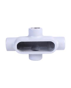 11616791 CONDULET OVALADO 32mm SERIE 7 ALUM.S/TAPA CH.DOMEX
