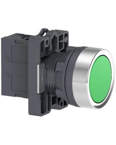 Botón Pulsador Schneider XA2EA31 22mm Verde NA