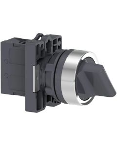 EasyLine Selector de manija estandar 22mm 2 posiciones 1NA plástico