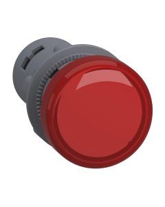 Luz piloto redondo 22 rojo 110V AC  terminales de abrazadera de tornillo