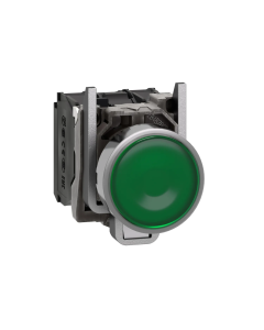 Botón iluminado LED verde Schneider Electric 10A 600V