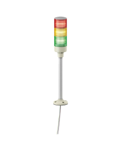 Torre luminosa led 24V RAV montaje en tubo fijo con placa de fijación 3 colores
