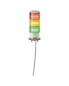 Torre luminosa led 24V RAVA con base de montaje y  buzzer 3 colores