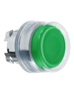 Botón pulsador con capuchón verde Schneider Electric