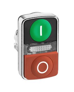 Pulsador Doble Cabeza Metal Schneider Electric